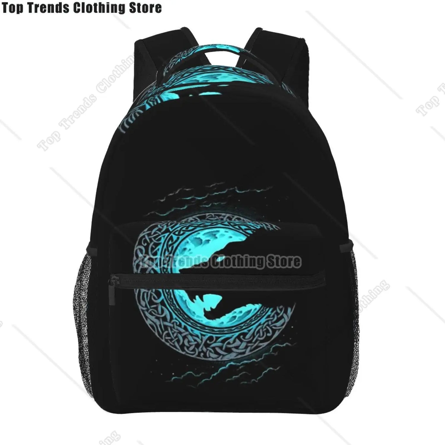 Norse Mythology Viking Backpack Tree of Life Triquetra Large Backpack for School Laptop Bags Bookbag Casual Daypack for Teens
