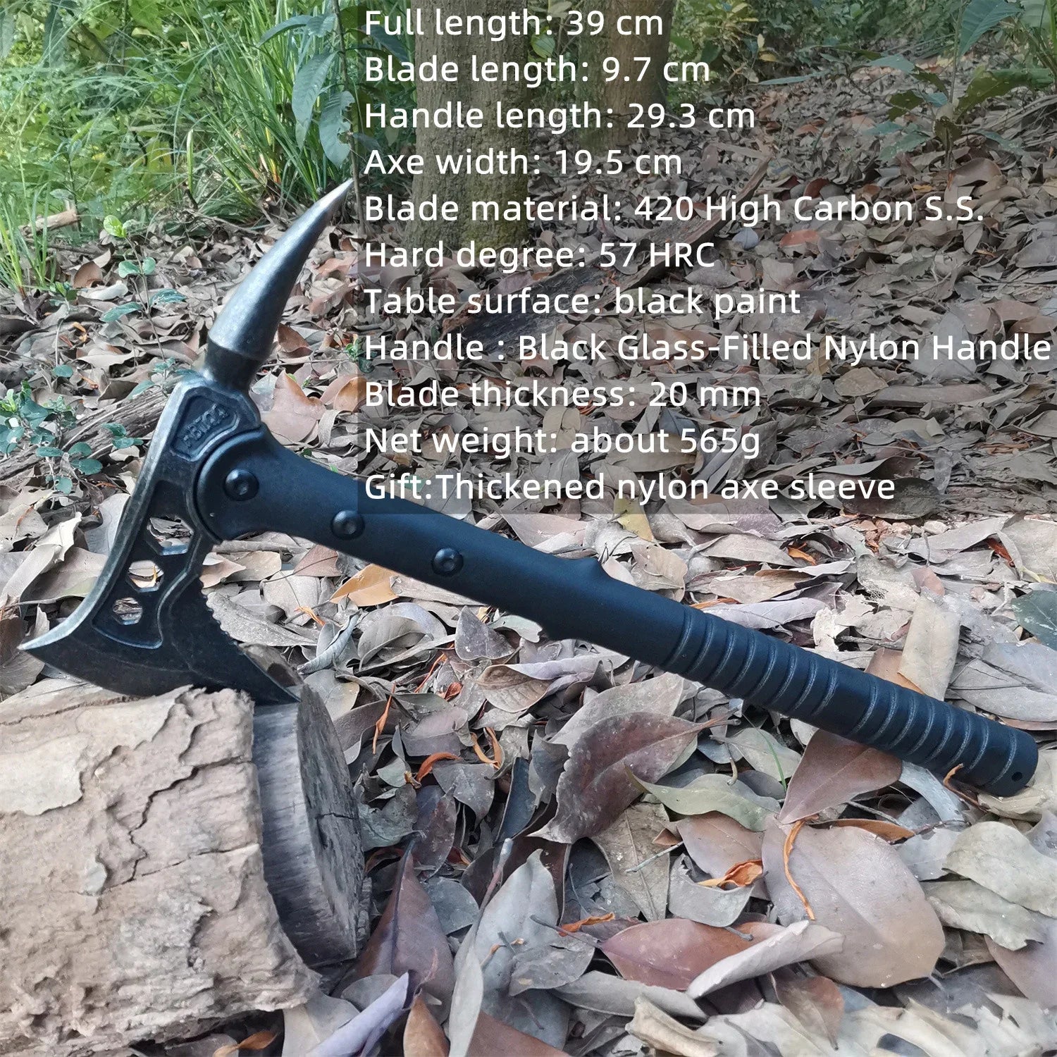 High Quality Multifunctional Axe, Outdoor Travel, Stainless Steel, Sharp and Durable, Outdoor Camping Axe