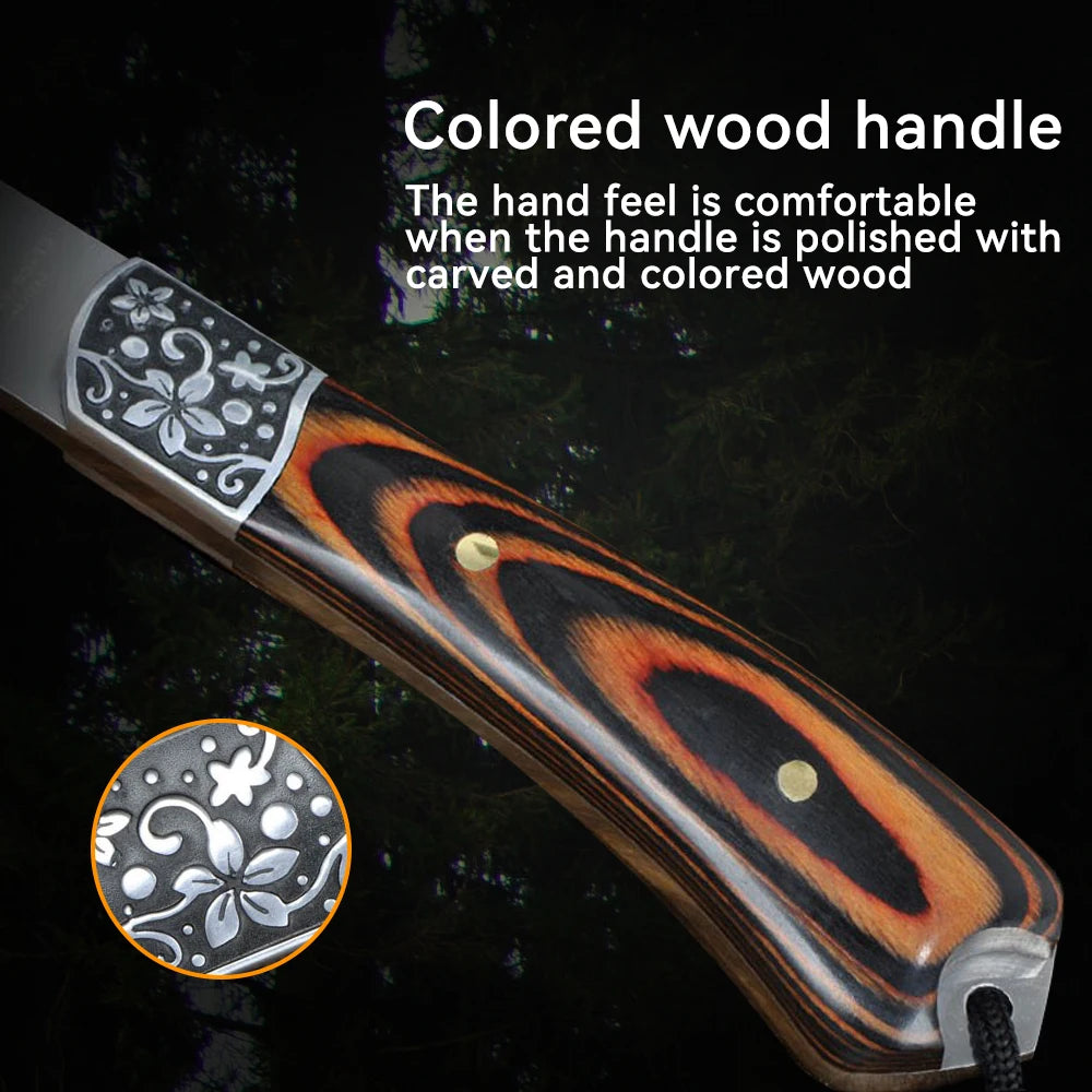 High Hardness Stainless Steel Survival Axe Multi-function Outdoor Camping Tactical Wolf-head Axe Hunting Tools Portable Tomahawk