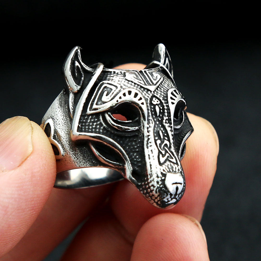 Fenrir Wolf Viking Ring