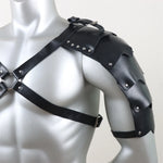 Medieval leather wide waistband brave knight role-playing Viking wristband Halloween Coplay shoulder armor accessory set