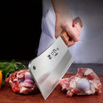 Professional Stainless Steel Heavy Chopping Bone Kitchen Knife, Thicken Meat Cleaver for Home Cooking and Chef Resturant