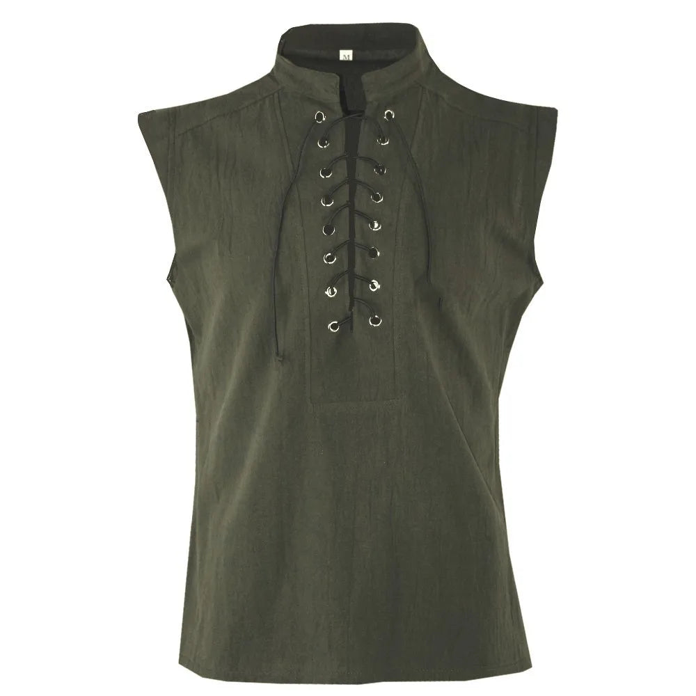 New Medieval Retro Men's Short Vest Multi Color Selection Halloween Carnival Dress Up Costume Daily Outfit Hot Selling