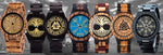 BOBO BIRD Wooden Watch Men Watches Luxury Retro Ebony Wristwatch Timepiece Compass Clock Customize Great Gift Box reloj hombre