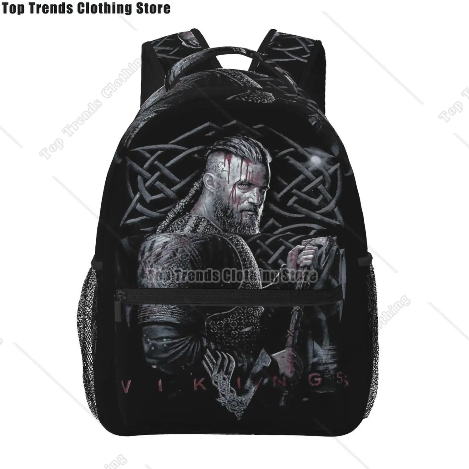 Norse Mythology Viking Backpack Tree of Life Triquetra Large Backpack for School Laptop Bags Bookbag Casual Daypack for Teens