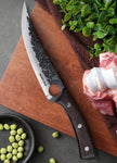 1 PC High Carbon Steel Boning Knife with Sheath Professional Kitchen Knife Multipurpose Fruit Vegetable Meat Fish Cleaver Sharp