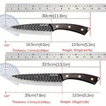 8PCS Professional Kitchen Chef Knife Set Handmade Forged Stainless Steel Chef Knife Butcher Knife Vegetable Utility Boning Fish
