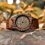 Viking Wooden Watch - Vegvisir