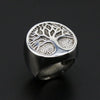 Punk Stainless Steel Tree of Life Ring Classic Men Viking Amulet Ring Fashionable Male Jewelry Dropshipping Store