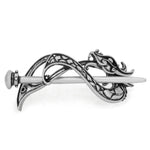 5 Pcs Viking Celtic Long Hair Clips - Vintage Silver Celtic Knot Hair Stick Jewellery Hair Slide and Metal Hairpin Barrettes