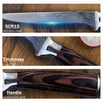 1 PC Stainless Steel Boning Knife Professional Kitchen Tool for Meat Fish Vegetable Carving Cleaver Sharpener Cookware