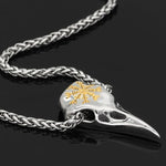 Nordic Viking Odin Crow Titanium Steel Pendant Compass Logo Necklace Accessories