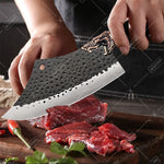 8PCS Professional Kitchen Chef Knife Set Handmade Forged Stainless Steel Chef Knife Butcher Knife Vegetable Utility Boning Fish
