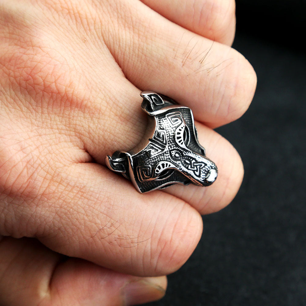 Fenrir Wolf Viking Ring