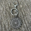 1pcs mandala YOGA keychain OM amulet Pendant Keyring Paracord Rope Norse Pirates Rune Valknut Amulet Jewelry Gift