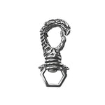 Vintage Punk Stainless Steel Vikings Dragon Keychain Fashion Rotatable Keyring Charm Car Key Accessories Male Jewelry Wholesale