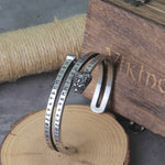 Nordic viking rune Dragon bracelet bangle adjust amulet cuff bangle with valknut stainless steel quality men jewelry with box
