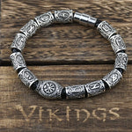 Norse Runes Bracelet Vikingo 13Pcs Runes Beads Vegvisir Compass Amulet Viking Bracelet Slavic Accessorier