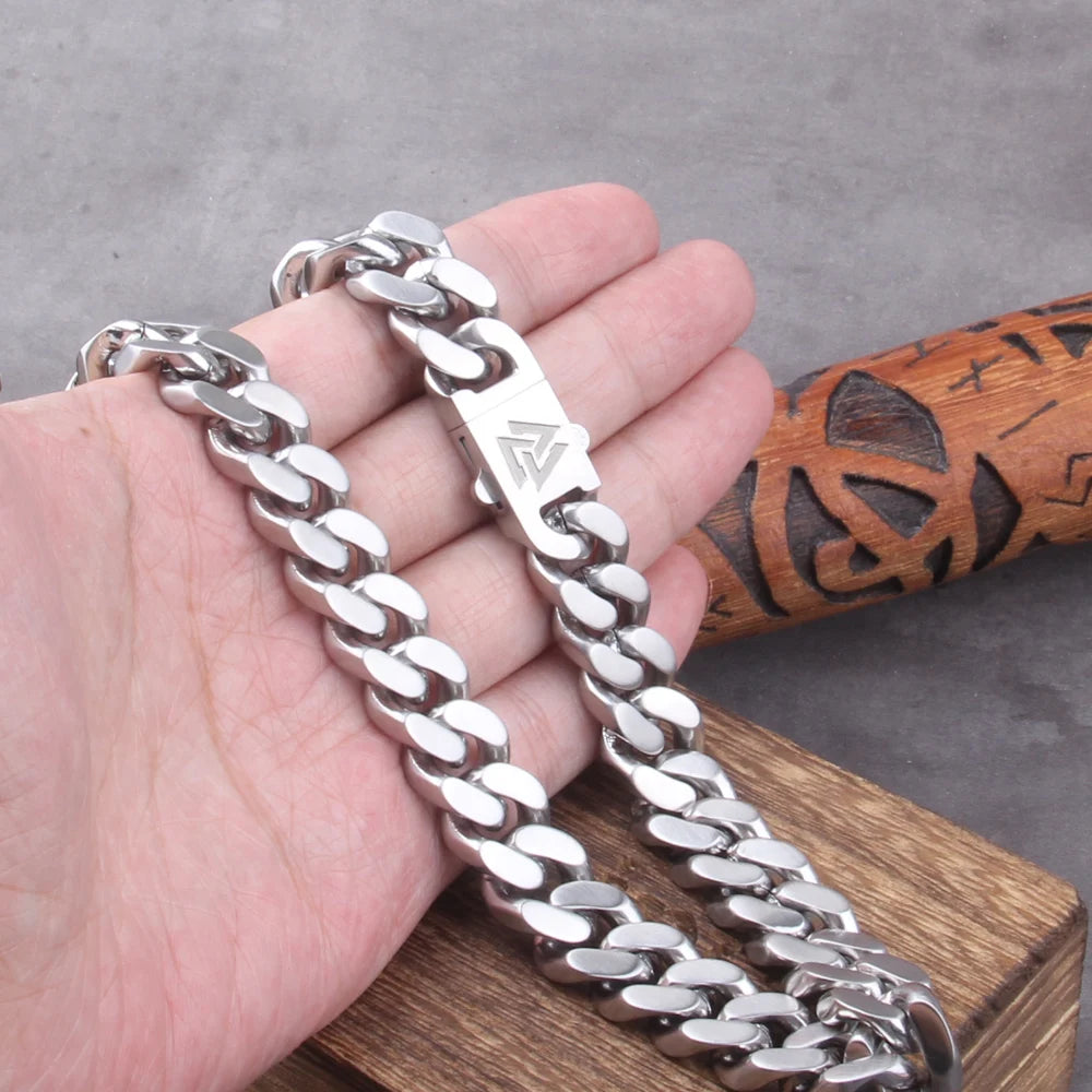 Punk Rock Stainless Steel Biker Mens Bracelet Link Chain Motorcycle Bike Bicycle Chain Bracelets Bangles Jewelry with wood box　