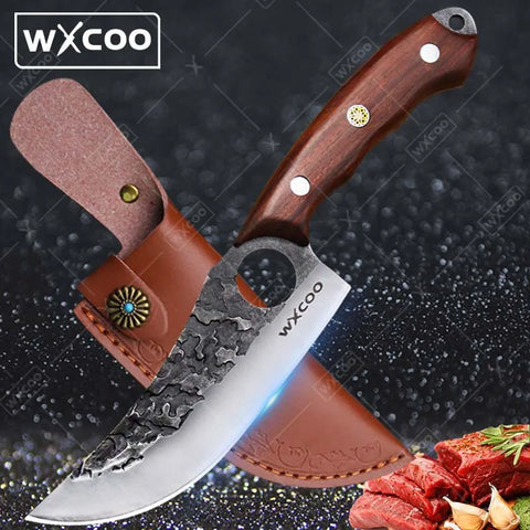 1 PC Kitchen Chef Knife Stainless Steel Multipurpose Boning Knife with Sheath Professional Cooking Utility Fish Barbecue