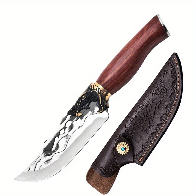 Forged Boning Knife Stainless Steel Professional Kitchen Utility Knife Butcher Chef Meat Fish Vegetable Chopper Santoku Cutting