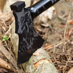 Tactical Folding Survival Axe w/Hammer & Nylon Sheath, Multifunctional Camping Hatchet for Hiking/Hunting/Outdoor Survival Gear