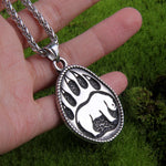 Never Fade Viking Bear Men's Pendant Necklace Punk Bear Claw High Quality As Men Jewelry