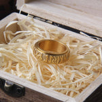Steel Soldier Viking Rune Ring - Top-Rated Stainless Steel Men's Jewelry with Gift Box