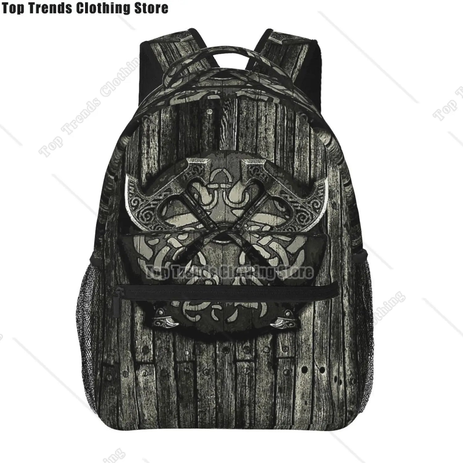 Norse Mythology Viking Backpack Tree of Life Triquetra Large Backpack for School Laptop Bags Bookbag Casual Daypack for Teens