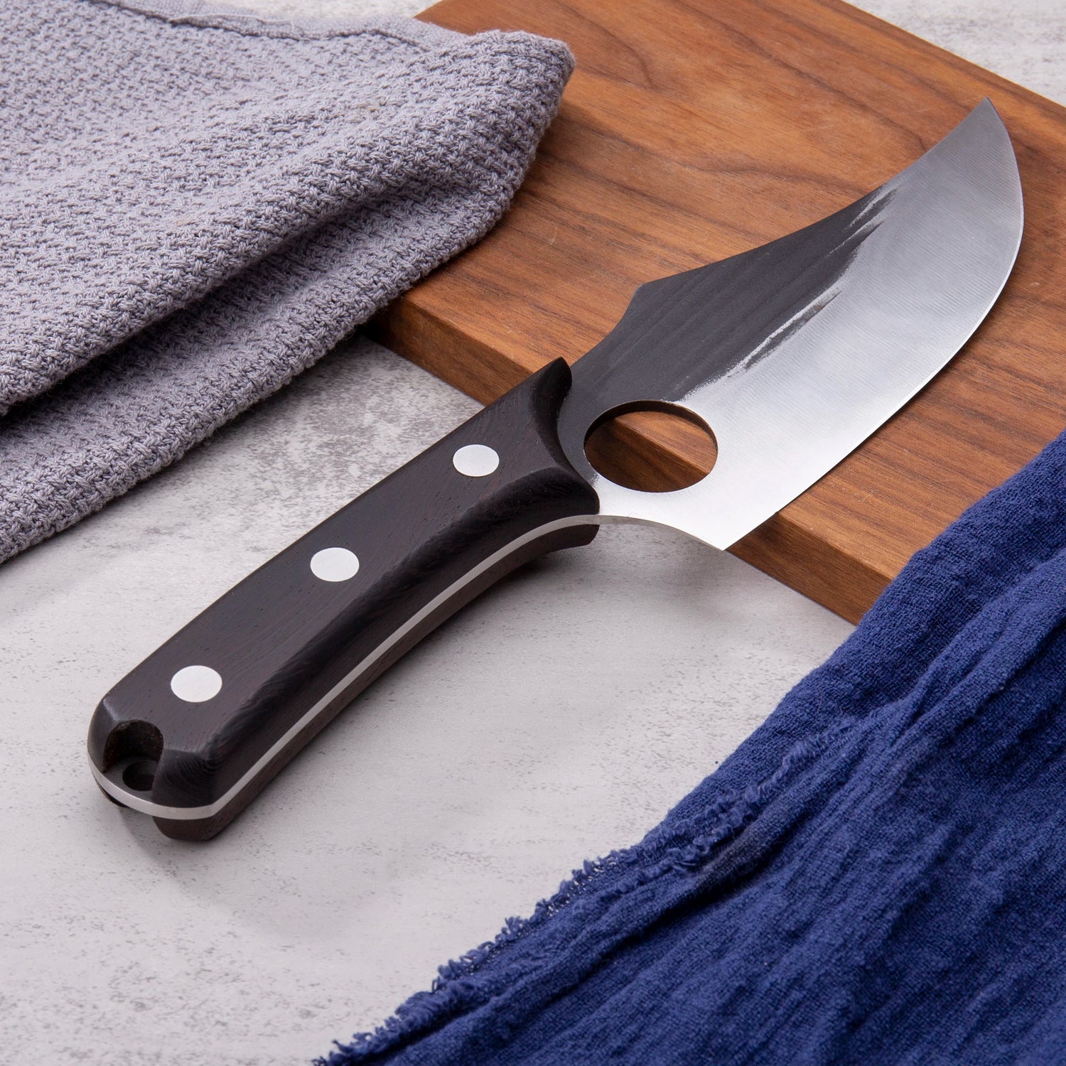 SHANGDAO Boning Knives 6 ″ Viking Boning Knife for Meat Cutting, High Quality Stainless Steel Hand Forged Blade & Wood Handle