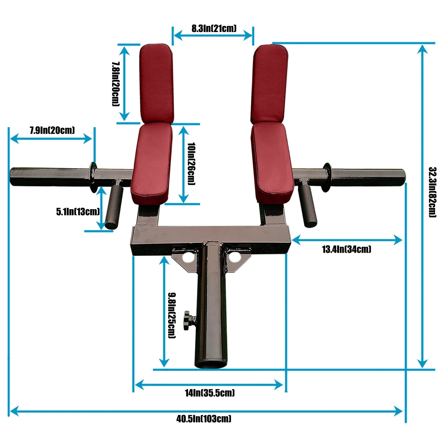 Viking Press Landmine Handle for 2-Inch Barbell, T-Bar Row Attachment Core Strength Training Accessories, Shoulder Press
