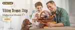 Robotime Viking Dragon Ship Mechanical Wooden Puzzles 229 Pieces Crafts Hobby Building Kit Birthday Anniversary For Adult