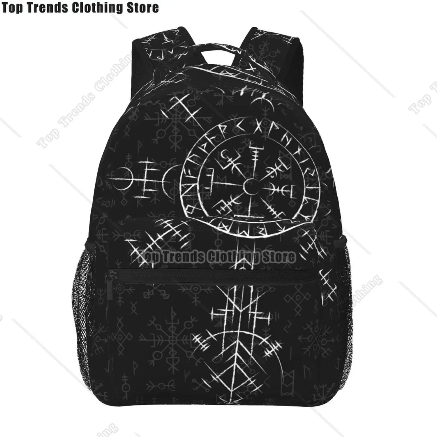 Norse Mythology Viking Backpack Tree of Life Triquetra Large Backpack for School Laptop Bags Bookbag Casual Daypack for Teens