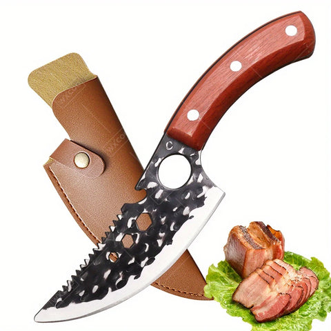 1 PC Stainless Steel Multipurpose Kitchen Chef Boning Knife With Sheath Professional Cutting Fish Barbecue Convenience Knife