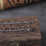 Stainless Steel 2cm Small Thor's Hammer Necklace - Wooden Box as Gift - Viking Necklace