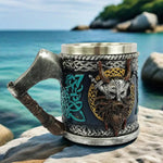 450ml Drinking Gothic Coffee Cup Viking Style Beer Mug Bar Drinking Coffee Cup Large Barrel Beer Mug Gothic Beer Mug Tea Mug