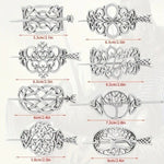 8PCS Hair Clips, Viking Celtic Hair Sticks, Celtic Knot Hairpin, Retro Silver Vintage Metal Hair Barrette, Viking Jewelry Clip