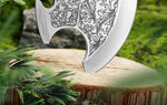Outdoor camping stainless steel high hardness wolf axe, hiking and logging road axe, jungle road axe, the best gift for men