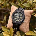 Viking Wooden Watch - Vegvisir