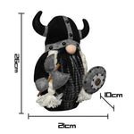 Nordic Viking Gnomes Durable And Reusable Resin Tabletop Statue Decor Plush Gnome Doll Decoration For Fireplace Christmas Tree