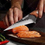 1PC/3PCS Stainless Steel Kitchen Boning Knife Chef Knife Multipurpose Kitchen Tools Wooden Handle Slicing Filleting Peeling