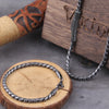 Vintage Oxidized Black Link Chain Bracelets For Men Motocycle Cuban Chain Stainless Steel Punk Rock Biker Jewelry Gifts