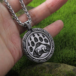 Never Fade Viking Bear Men's Pendant Necklace Punk Bear Claw High Quality As Men Jewelry