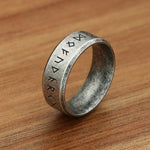 Viking Stainless Steel Rune Ring Vintage Nordic Odin Simple Ring For Men Women Punk Biker Fashion Amulet Jewelry Gift Wholeslae