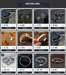 Norse Viking 316L Stainless Steel Thor's Hammer Bracelets For Men Women Paracord Amulet Runes Bangles Jewelry Gifts Wholesale