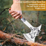 High Hardness Stainless Steel Survival Axe Multi-function Outdoor Camping Tactical Wolf-head Axe Hunting Tools Portable Tomahawk