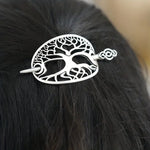 8PCS Hair Clips, Viking Celtic Hair Sticks, Celtic Knot Hairpin, Retro Silver Vintage Metal Hair Barrette, Viking Jewelry Clip