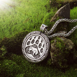 Never Fade Viking Bear Men's Pendant Necklace Punk Bear Claw High Quality As Men Jewelry