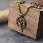 Gold Color Eagle Crow Necklace Men Viking Raven Amulet Stainless Steel Odin Rune Pendant Norse Mythology Jewelry Gift Never Fade