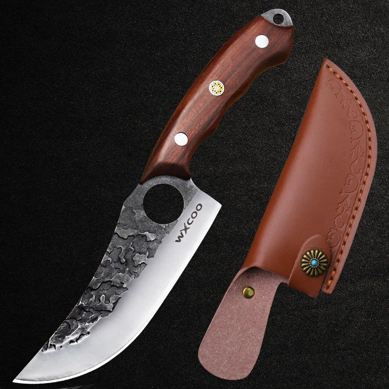 1 PC Kitchen Chef Knife Stainless Steel Multipurpose Boning Knife with Sheath Professional Cooking Utility Fish Barbecue